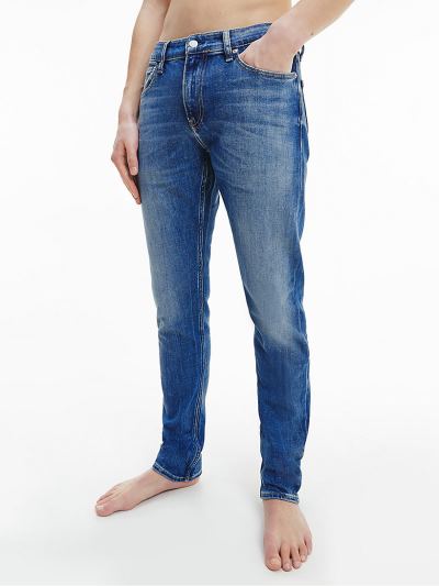 Calvin Klein Ruhák HU910134 | Calvin Klein Slim Férfi Farmernadrág Világos Kék